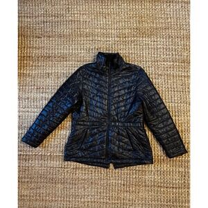 The North Face Womens Insulated Quilted Jacket Black Full Zip Size XL